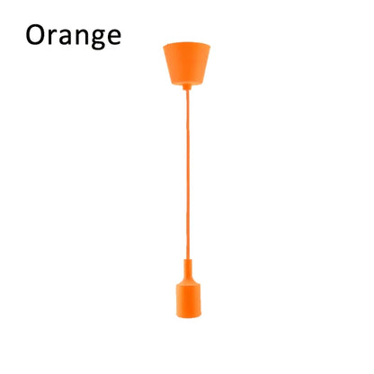 Pendant Lights Modern Simple Single Head Silica Gel Pendant Lamps AC90-260V E27 Holder 100cm Cord 13 Colors