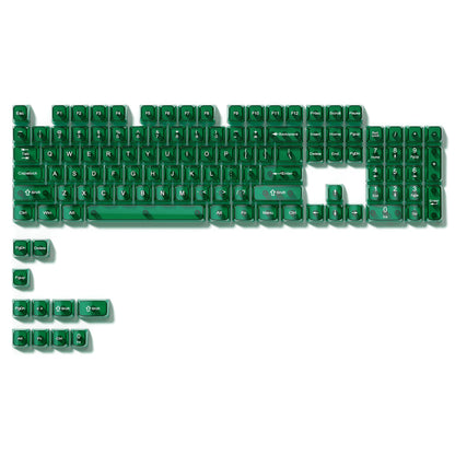 115 Keys Purple Transparent Clear Keycaps Crystal Ceramic PC Keycap RGB Shine Through Key cap MDA Profile for MX Switch Keyboard