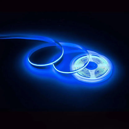 8mm PCB COB LED Strip Light With DC Head 12V 320LEDs/m High Brightness Flexible Tape Warm Natural White Red Green Blue 0.5m 5m