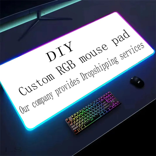RGB LED Gaming Mouse Pad | 10+ Color Modes | Desk Setup Accessory