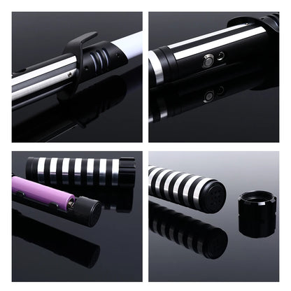RGB Metal Lightsaber — 14-Color LED Sword with Sound Effects & USB Rechargeable Battery
