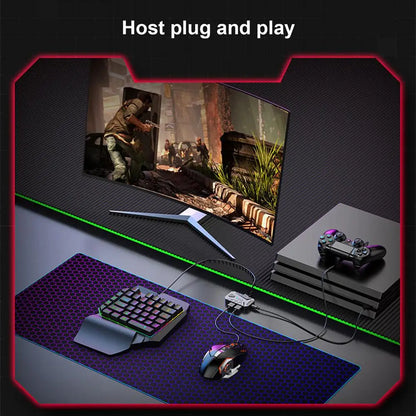 Gaming Keyboard And Mouses Combo With Converter Build In ForNintendo SwitchPS4 XboxConsoles
