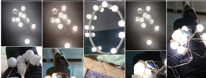 Mirror Light 10 Bulbs Vanity Lights USB Bathroom Dressing Table Lighting Dimmable LED Vanity Light For Makeup Mirror LED Light