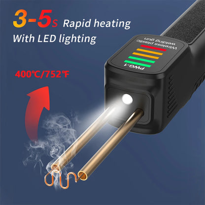 PWG-1 Wireless Charging Plastic Welding Gun With 200Pcs Welding Pins Built-in 2600mm Lithium Battery Plastic Welder Machine
