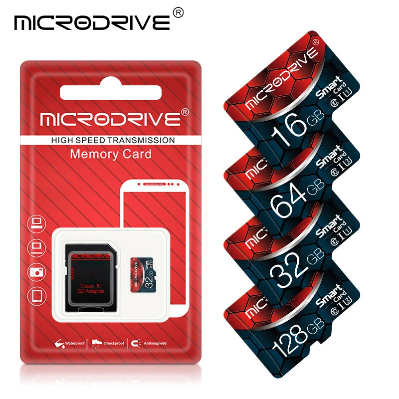High Speed Mini SD Card 128GB Class10 Memory Card C10 8GB 16GB 32GB Smart SD Card TF Card usb drives 64gb 256gb For Mobile phone