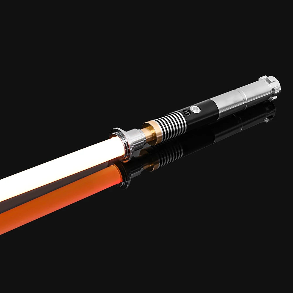 RGB Metal Lightsaber — 14-Color LED Sword with Sound Effects & USB Rechargeable Battery