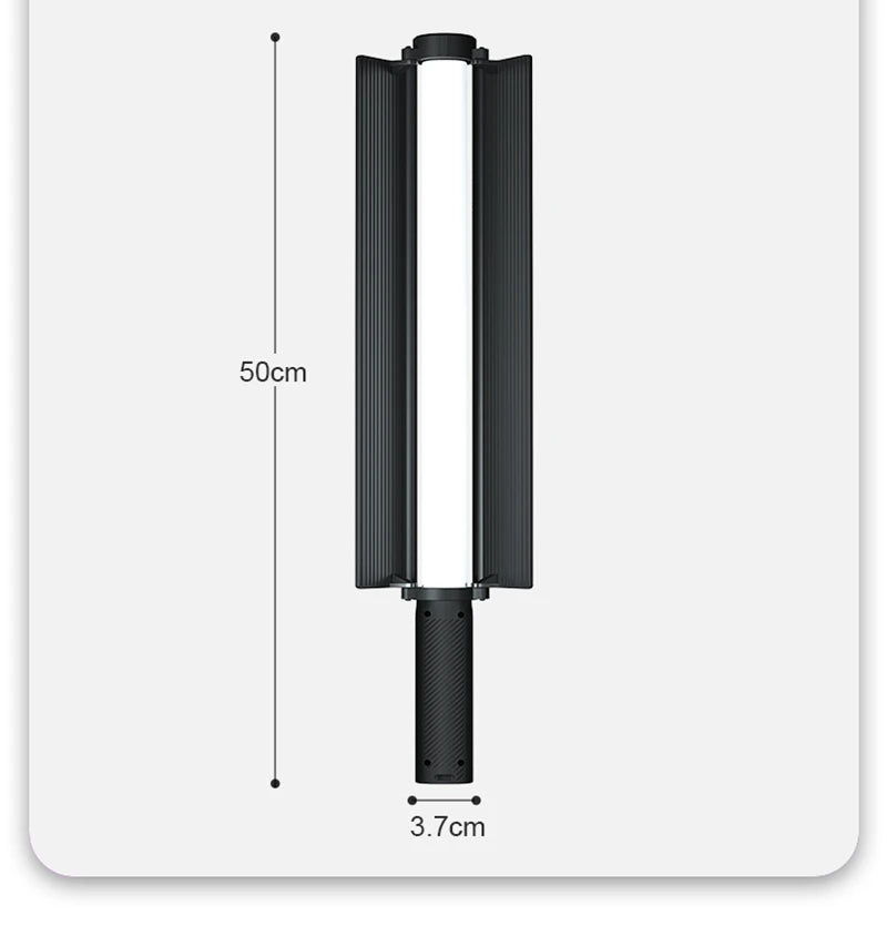 Upgrade RGB Video Light Stick w Barndoor Wand Party Colorful LED Lamp Fill Light Handheld Flash Speedlight Photography Lighting