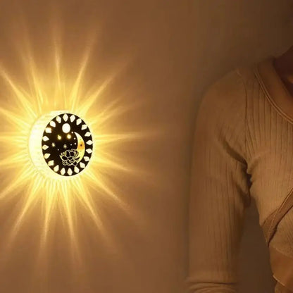 RGB Ambient Light Wireless Wall Lamp USB Rechargeable Dimmable Control RGB Gradient Lamp Motion Sensor Magnetic Sticker