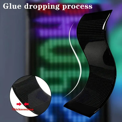 Smart LED Matrix Panel Scrolling Bright Advertising USB 5V Bluetooth App Remote Controlled Sign Light Programmable LED Car Sign