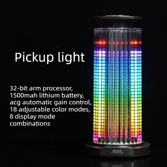 RGB Voice Controlled Music Pickup Light LED Rhythm Atmosphere Surround Light Living Room Car Desktop Decoration