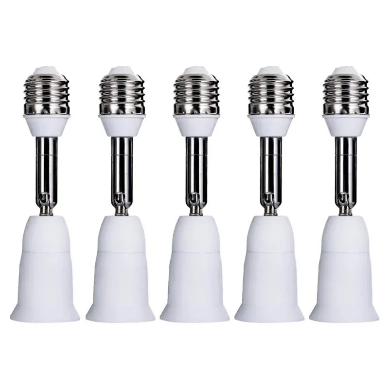 LED Light Bulb E27 Socket Flexible Extension Adapter Converter Wall Base Holder Screw Extension Cord for Lamp Holder