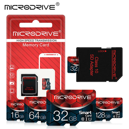 High Speed Mini SD Card 128GB Class10 Memory Card C10 8GB 16GB 32GB Smart SD Card TF Card usb drives 64gb 256gb For Mobile phone