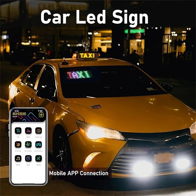 Smart Led Display Screen APP Control Customizable Tex With Bluetooth Programmable Led Eyes for Car DIY Store Hotel Holiday Decor