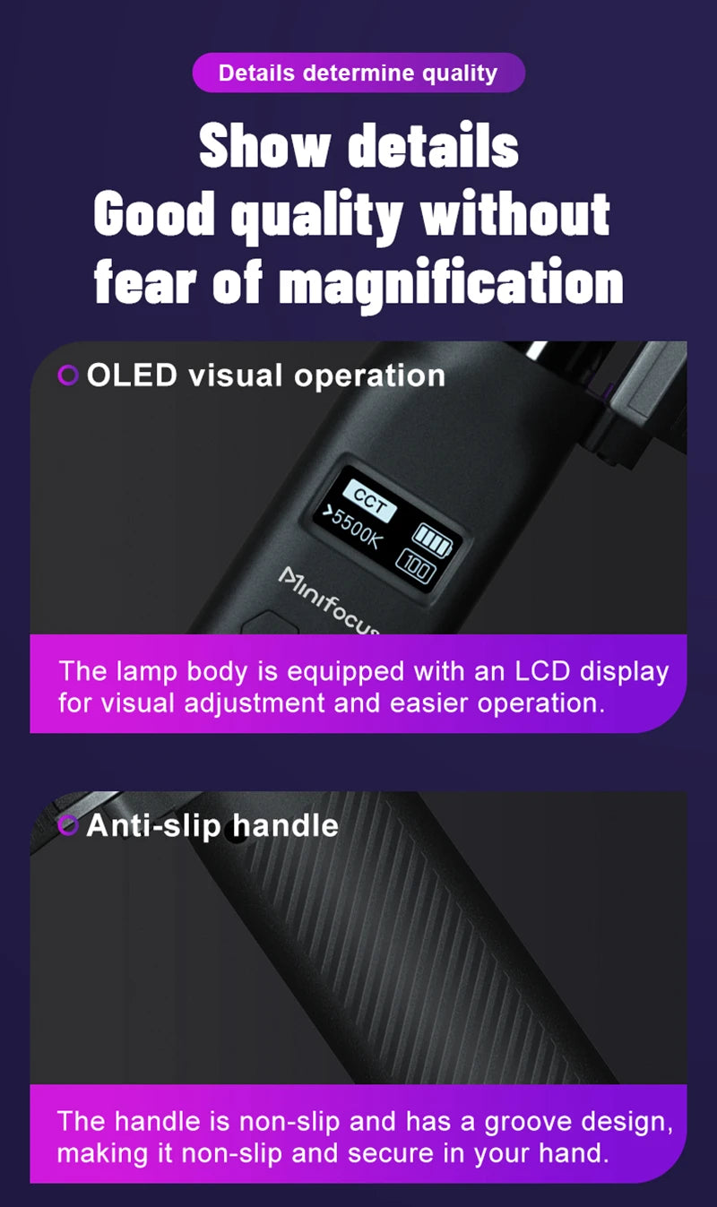 Upgrade RGB Video Light Stick w Barndoor Wand Party Colorful LED Lamp Fill Light Handheld Flash Speedlight Photography Lighting