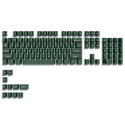 115 Keys Purple Transparent Clear Keycaps Crystal Ceramic PC Keycap RGB Shine Through Key cap MDA Profile for MX Switch Keyboard