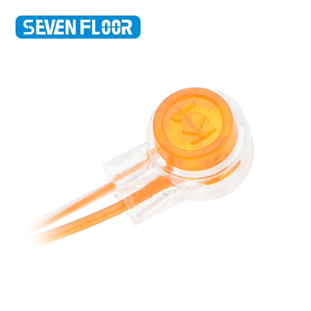 50/100/200PCS Waterproof Gel-Filled Orange Clear Button Telephone Wire Connectors UY Butt Splice Connector K1 Network Cable Term