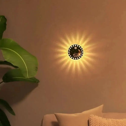 RGB Ambient Light Wireless Wall Lamp USB Rechargeable Dimmable Control RGB Gradient Lamp Motion Sensor Magnetic Sticker