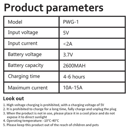 PWG-1 Wireless Charging Plastic Welding Gun With 200Pcs Welding Pins Built-in 2600mm Lithium Battery Plastic Welder Machine