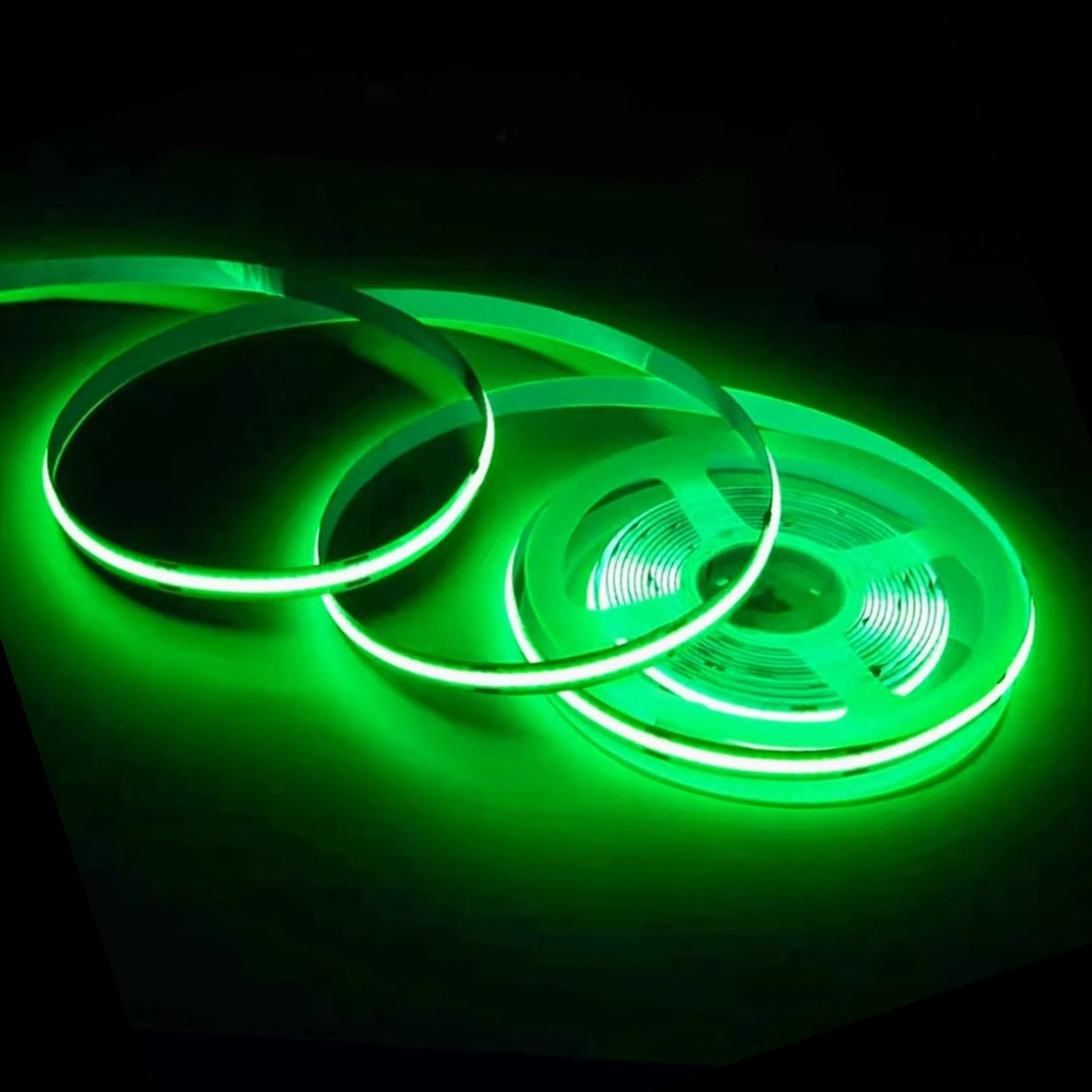 8mm PCB COB LED Strip Light With DC Head 12V 320LEDs/m High Brightness Flexible Tape Warm Natural White Red Green Blue 0.5m 5m