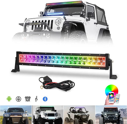 21-Inch RGB multi-color color smartphone and remote control running lights 120 watts Widely used RGB light strips
