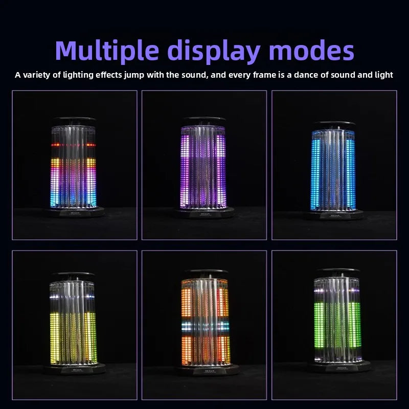 RGB Voice Controlled Music Pickup Light LED Rhythm Atmosphere Surround Light Living Room Car Desktop Decoration