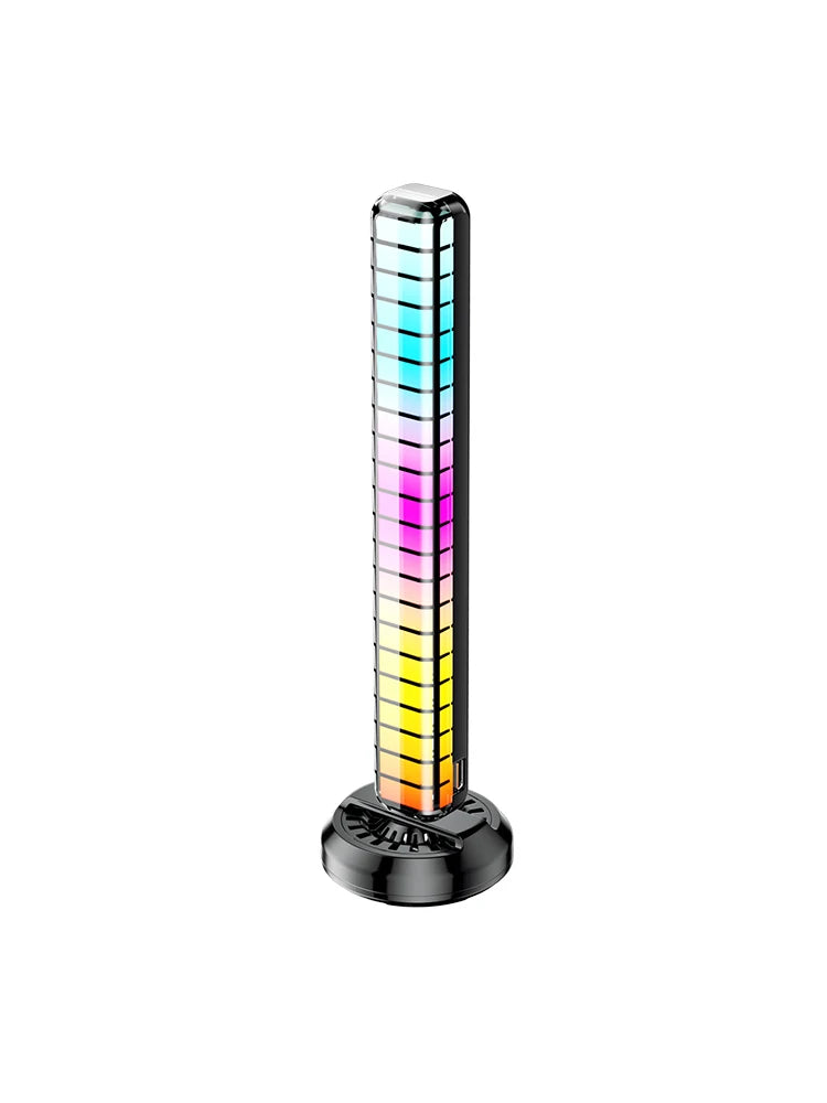 RGB Music Rhythm Light Voice Controlled Atmosphere Light Car Air Outlet Aromatherapy Atmosphere Lamp LED Rhythm Pickup Lamp