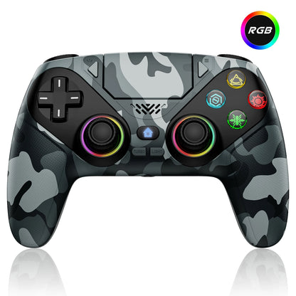 RGB Light Controller For PlayStation 5/PS5 Pro/Slim/PC Wireless Gamepad Marco/Turbo NO Drift Hall Effect Gaming Control Joystick