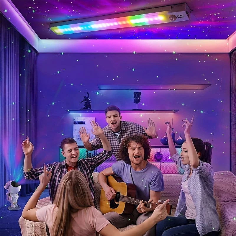 RGB Ambient Sensor Light - Adjustable Rainbow Gradient Running Light Suitable for Various Scenes Such As Living Room Bedroom