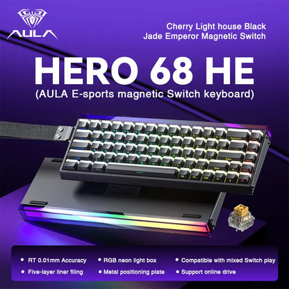 HERO 68HE RGB Mechanical Gaming Keyboard, 68-Key Wired