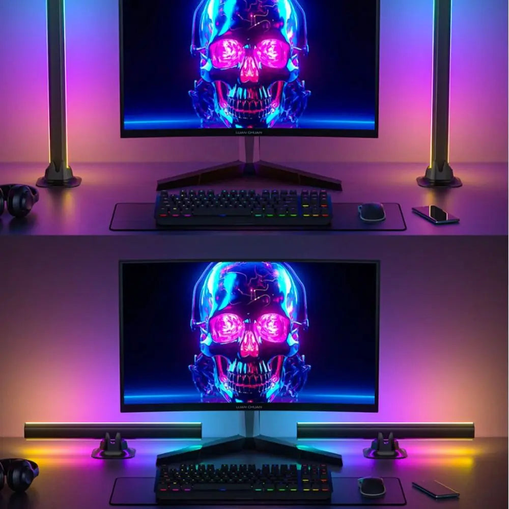 RGB Pickup RGB LED Light Bar USB Powered Smart Music Rhythm Lights Light Music Rhythm Sync Atmosphere Light Holiday Atmosphere