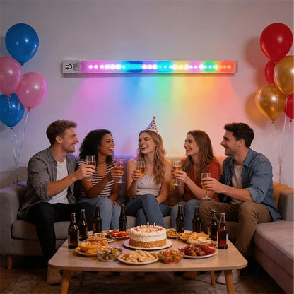 RGB Ambient Sensor Light - Adjustable Rainbow Gradient Running Light Suitable for Various Scenes Such As Living Room Bedroom