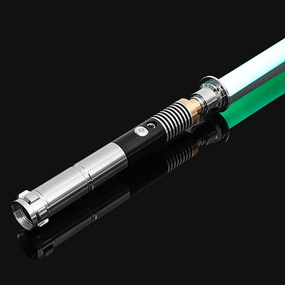 RGB Metal Lightsaber — 14-Color LED Sword with Sound Effects & USB Rechargeable Battery
