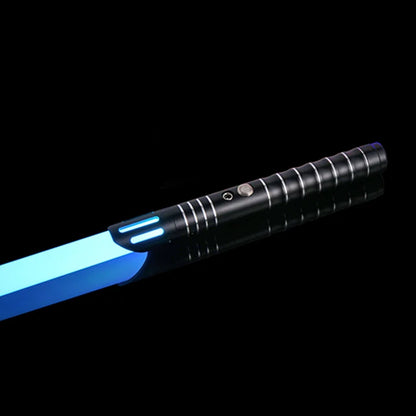 RGB Metal Lightsaber — 14-Color LED Sword with Sound Effects & USB Rechargeable Battery