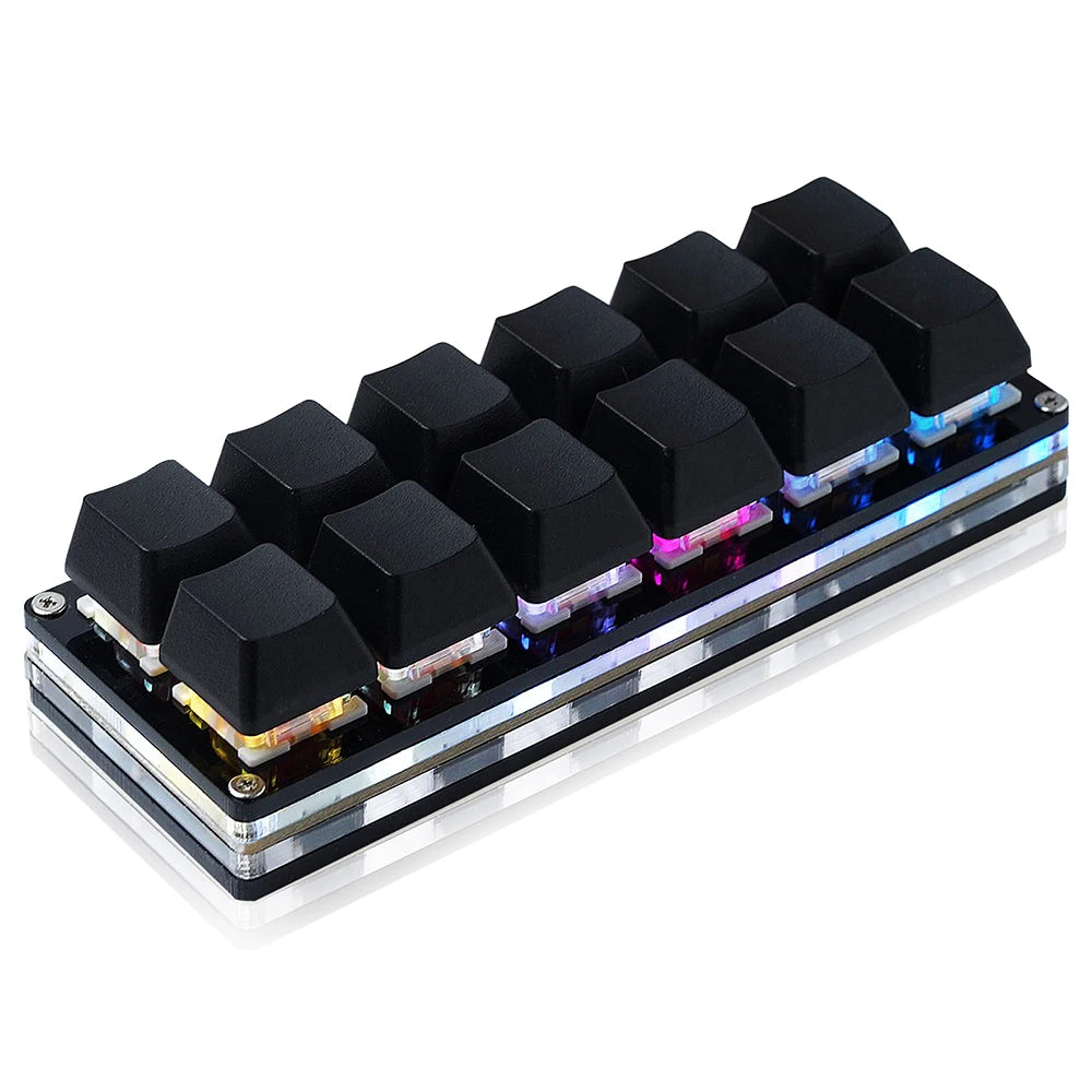 12-Key RGB Mechanical Gaming Keypad, One-Handed, USB-C