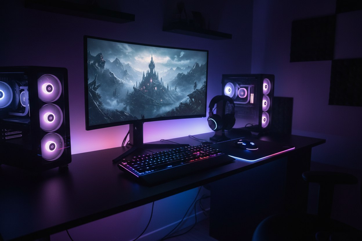 Dark RGB Gaming Hero