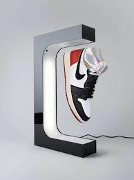 7 Colors Magnetic Floating Shoe Display Stand with LED Light