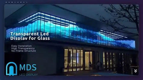 MDS Display – Transparent LED Window Display (Waterfall Effect)