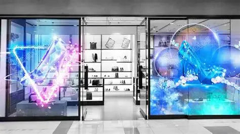 MDS Display – Transparent LED Window Display (Waterfall Effect)
