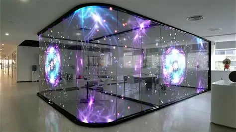 MDS Display – Transparent LED Window Display (Waterfall Effect)