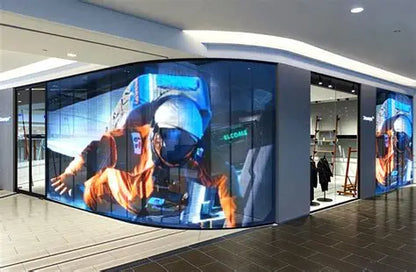 MDS Display – Transparent LED Window Display (Waterfall Effect)